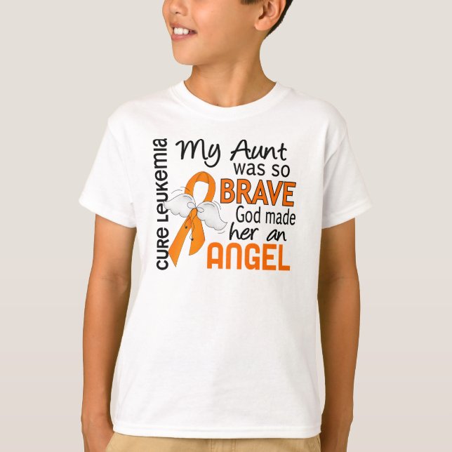 T-shirts Tia Leucemia do anjo 2 (Frente)