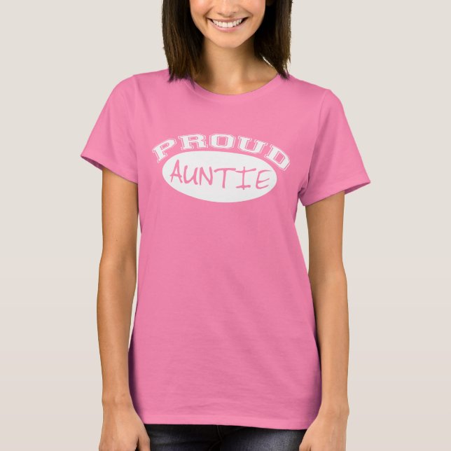 T-shirts Tia Orgulhosa (Branco) (Frente)