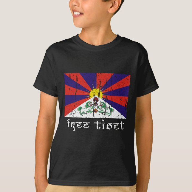 T-shirts Tibet livre (Frente)