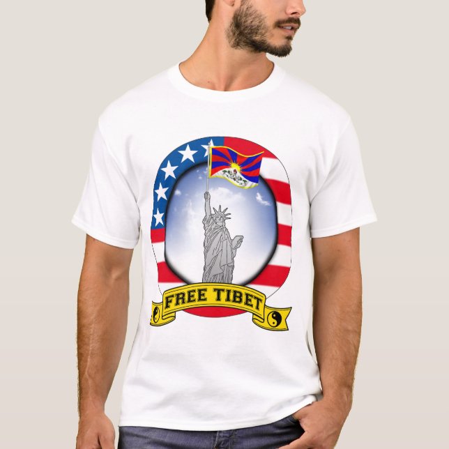 T-shirts tibet livre (Frente)