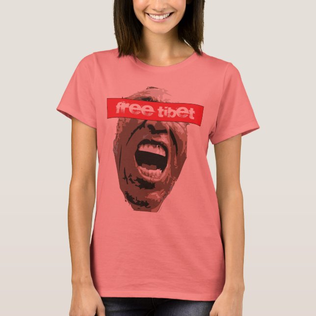 T-shirts Tibete livre (Frente)