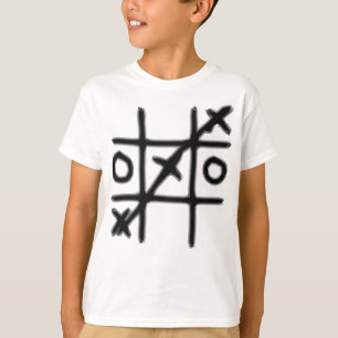 T-shirts Tic Tac Toe - 3 em uma Linha