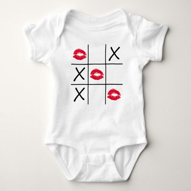 T-shirts Tic Tac Toe lábios (Frente)