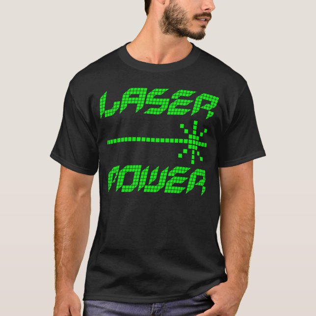 T-SHIRTS TIGER DE RETRO LASER POWER 1980 DA COREY TIGER (Frente)