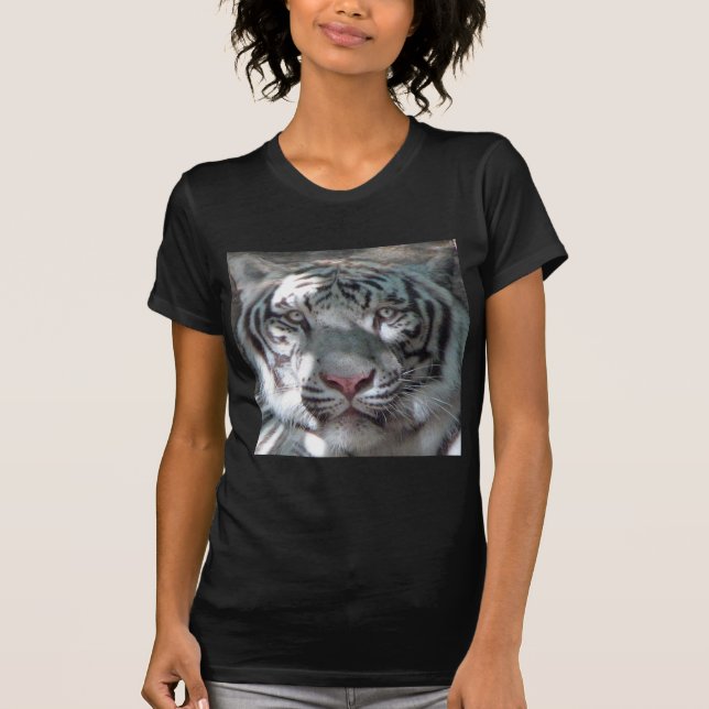 T-shirts Tigre branco magnífico (Frente)