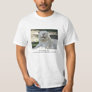 T-shirts Tigre de Bengal branco