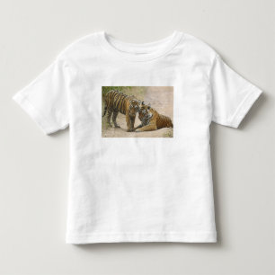 T-shirts Tigre-de-bengala-real e filhote - Tocando à frente