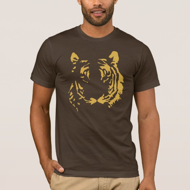T-shirts Tigre Dourado (Frente)