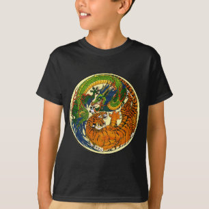 T-shirts Tigre & dragão Yin Yang