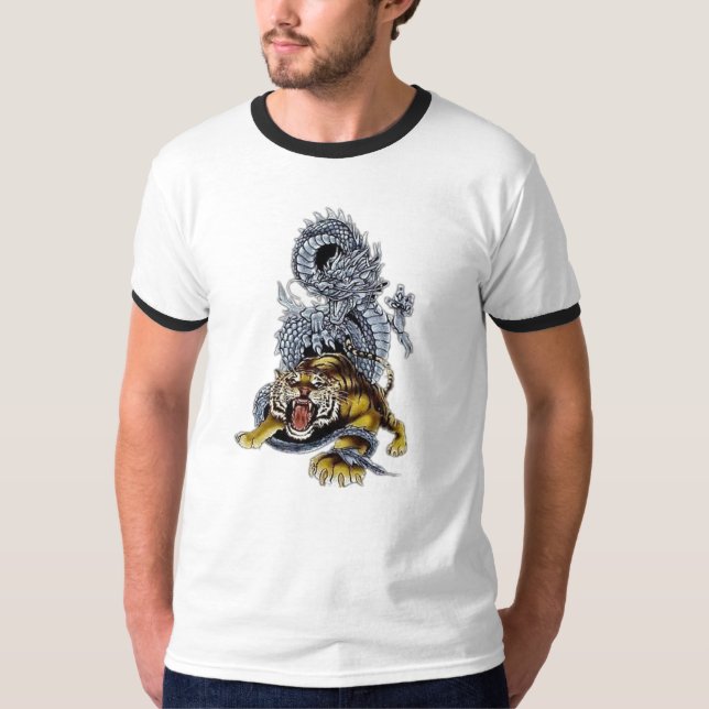 T-shirts Tigre & luta do dragão (Frente)