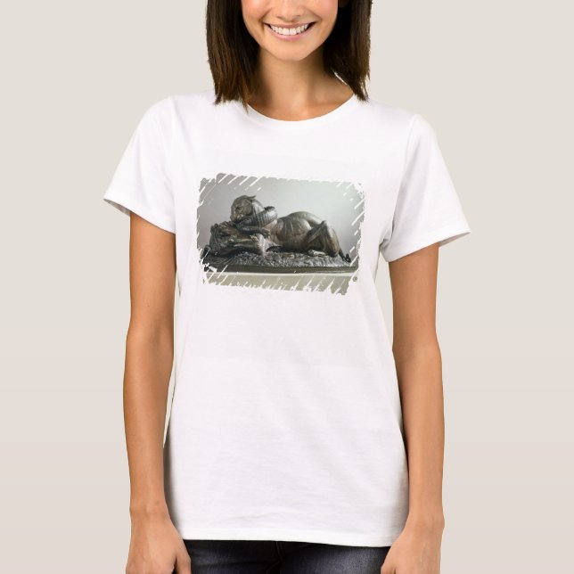 T-shirts Tigre que devora um jacaré, 1832 (bronze) (Frente)