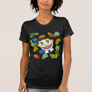 T-shirts Tillie, símbolos, e bilhetes