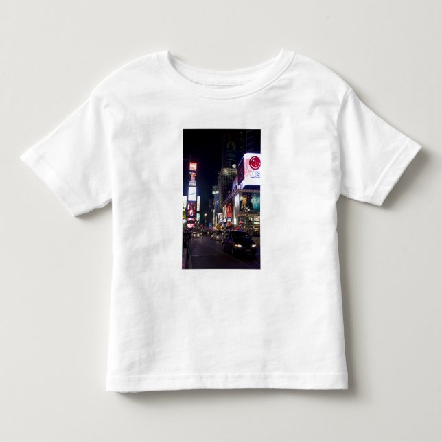 T-shirts Times Square à noite em Manhattan, Nova York (Frente)