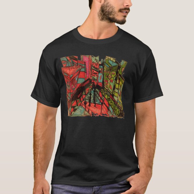 T-shirts times square cnbc tinta (Frente)