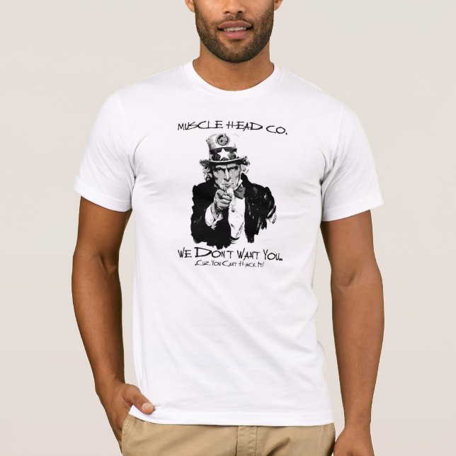 T-shirts Tio Músculo Cabeça (Frente)