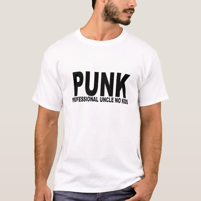 T-shirts Tio profissional Nenhum Miúdo T-Shirts.png do punk (Frente)