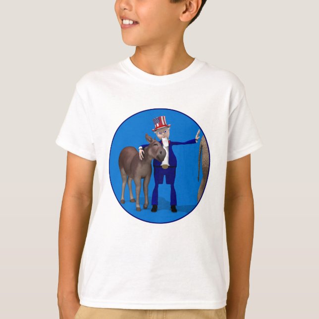 T-shirts Tio Sam Ama Burros (Frente)