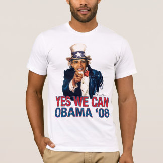 T-shirts Tio Sam - Barack Obama 08 SIM NÓS PODEMOS