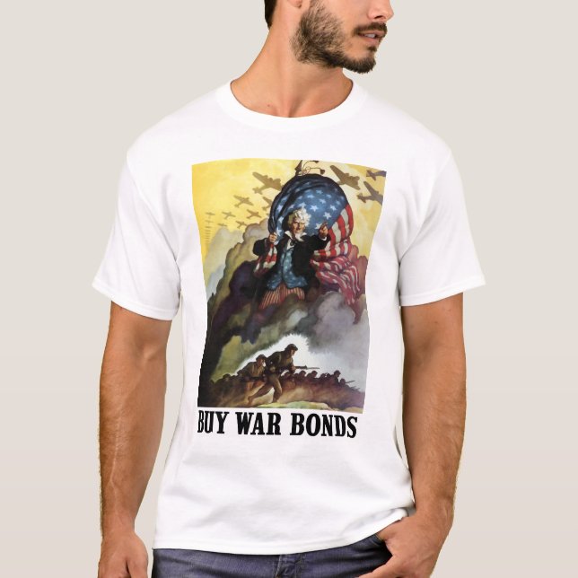 T-shirts Tio Sam -- Compre ligações de guerra (Frente)
