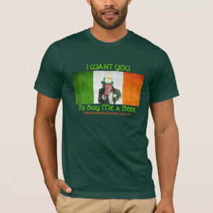 T-shirts Tio Sam irlandês do sapador-bombeiro
