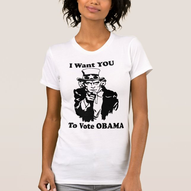 T-shirts Tio Sam Obama (Frente)