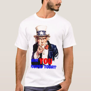 T-shirts Tio Sam - tem VOCÊ pooped hoje