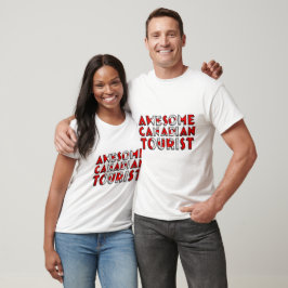 T-shirts Típica da bandeira do torneio canadense incrível