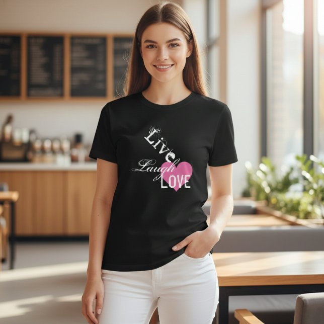 T-shirts Tipografia de citação ao vivo (Criador carregado)