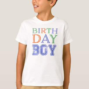 T-shirts Tipografia do Birthday Boy
