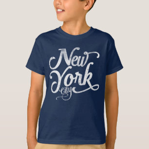 T-shirts Tipografia do vintage da Nova Iorque