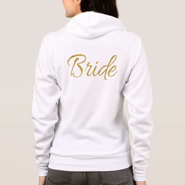 T-shirts Tipografia Dourado da noiva (Verso)
