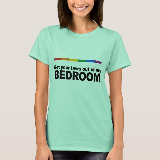 T-shirts Tire suas leis do meu quarto (Frente)