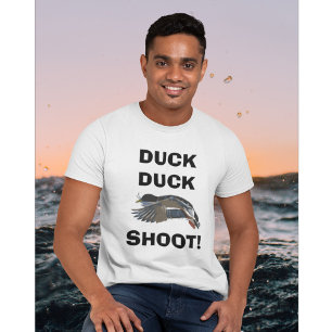 T-shirts TIRO do pato do pato! Tshirt da caça dos homens