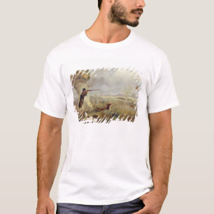 T-shirts Tiro do pato (óleo em canvas)