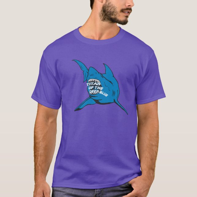 T-shirts Titã do Azul Profundo (Frente)
