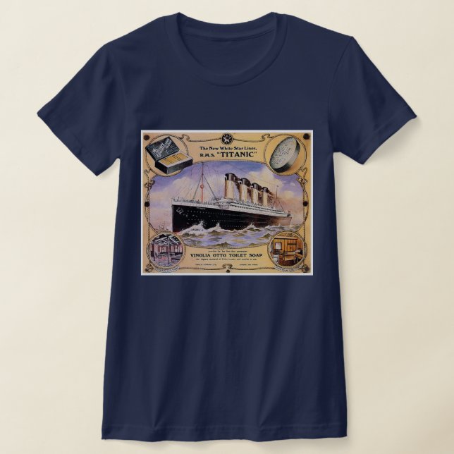T-shirts Titanic Vintage Soap Ad (Postura )