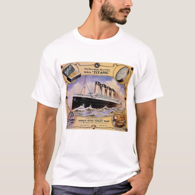 T-shirts Titanic Vintage Soap Ad (Frente)