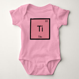 T-shirts Tito Nome Química Elemento Tabela Periódica