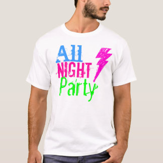 T-shirts Toda a noite partido pela roupa espalhada boatos