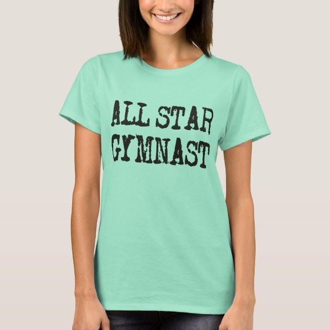 T-shirts Todas as estrelas de ginasta Ringer Tee (Frente)