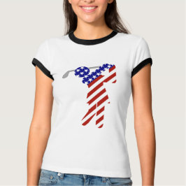 T-shirts Todas as mulheres americanas Golfer