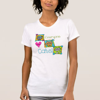 T-shirts Todo Mundo Adora Gatos
