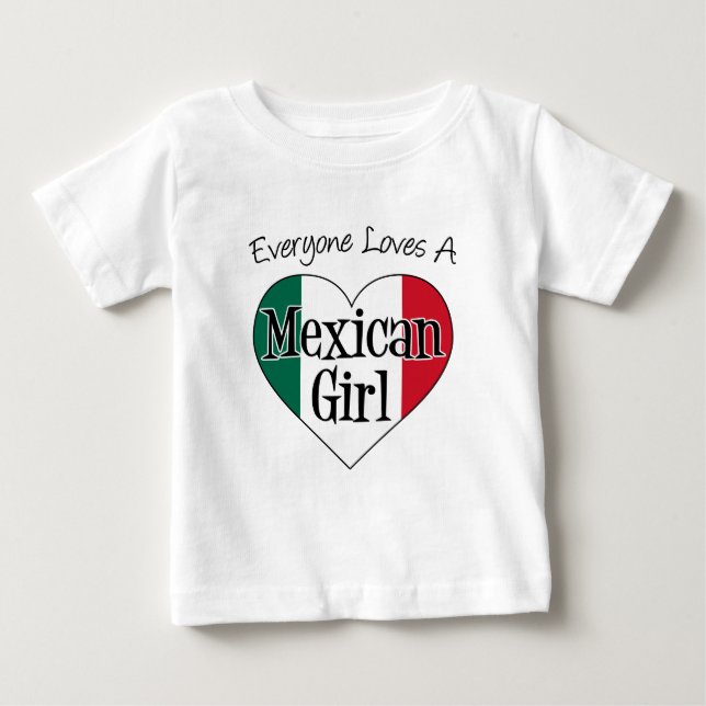 T-shirts Todo Mundo Adora Rapariga Mexicana (Frente)