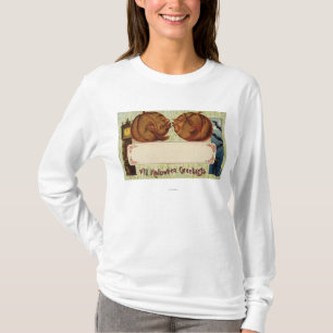 T-shirts Todo o beijo do Dia das Bruxas GreetingsPumpkins