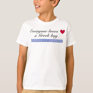 T-shirts Todos ama um menino grego