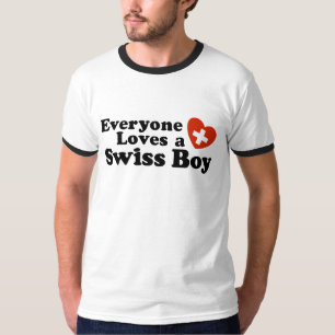 T-shirts Todos ama um menino suíço