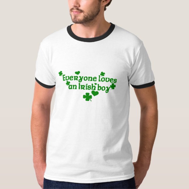 T-shirts Todos amam um menino irlandês (Frente)