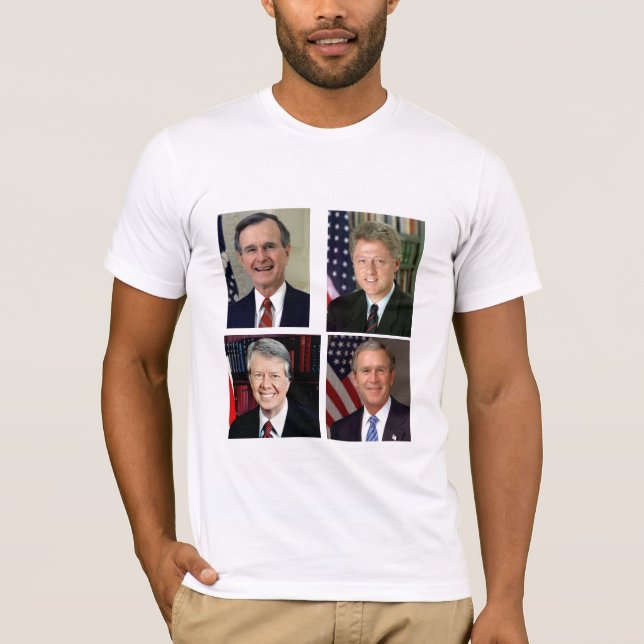 T-shirts Todos Juntos/George H. W. Bush/Bill Clinton (Frente)