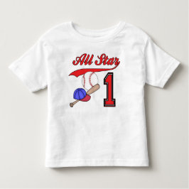 T-shirts Todos os primeiros aniversarios Star Baseball