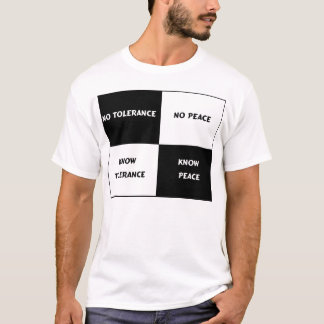 T-shirts Tolerância = paz